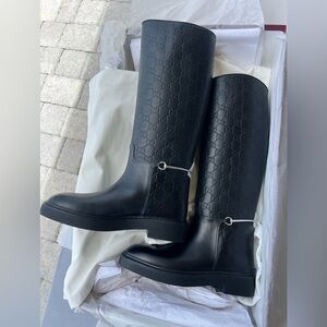 Gucci Women's Slim Horsebit Boot 38 New in Box